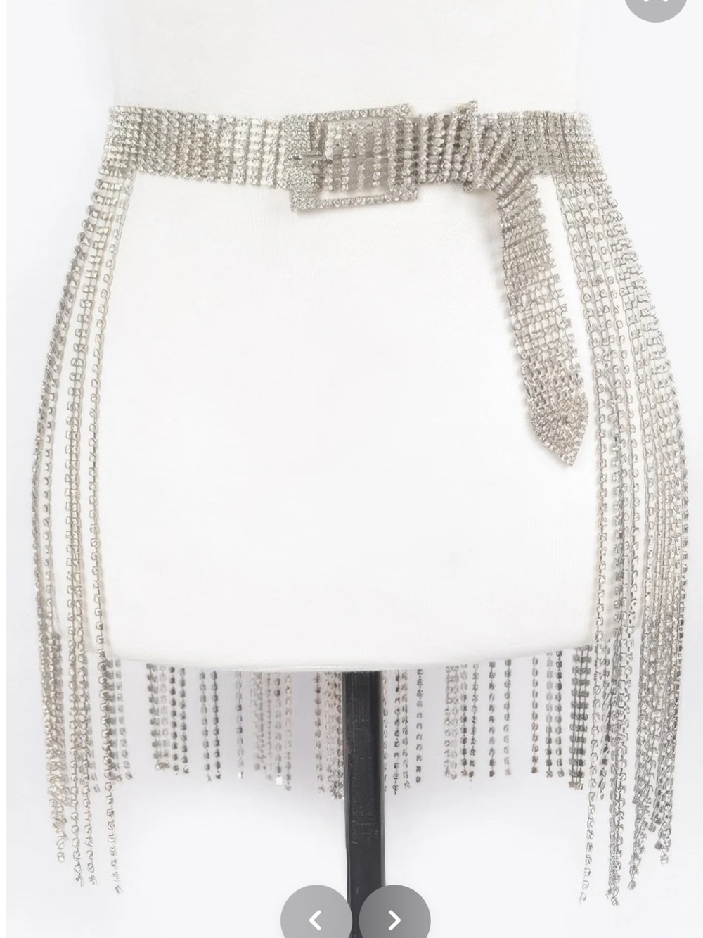 NWT Rhinestone Fringe Belt - Picture 3 of 5